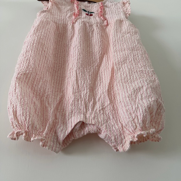 Konges Sløjd Baby Girls Ellie Frill Romper in Pink - Picture 7 of 11